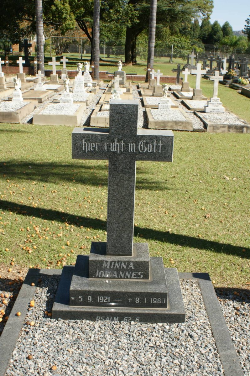 JOHANNES Minna 1921-1980
