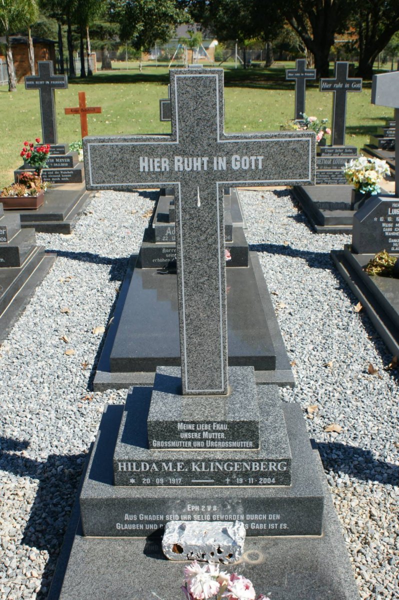 KLINGENBERG Hilda M.E. 1917-2004