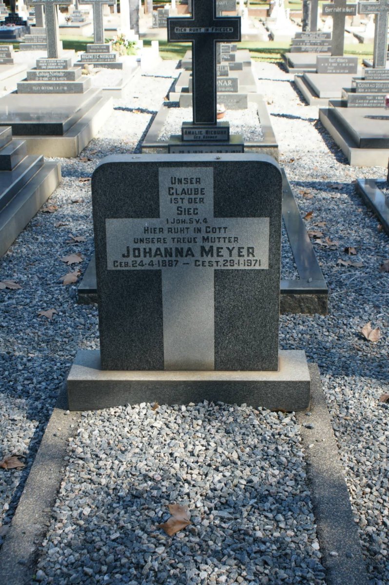 MEYER Johanna 1887-1971