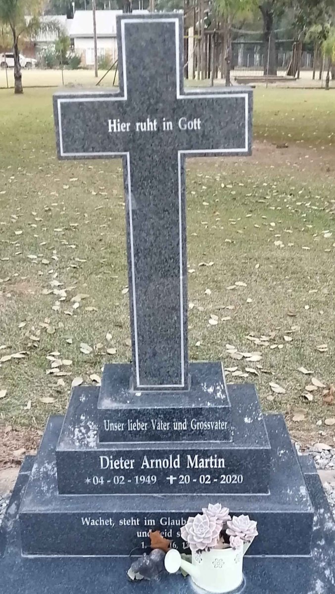 MARTIN Dieter Arnold 1949-2020