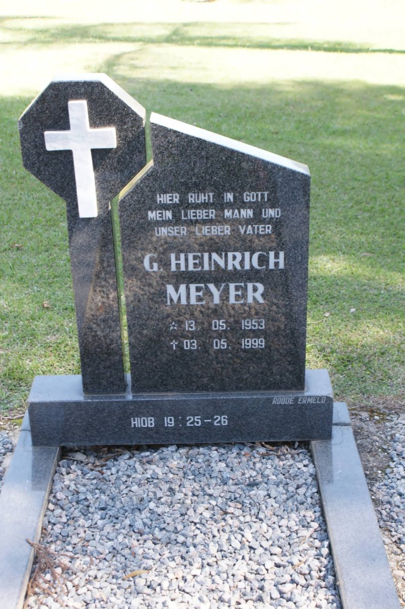 MEYER G. Heinrich 1953-1999