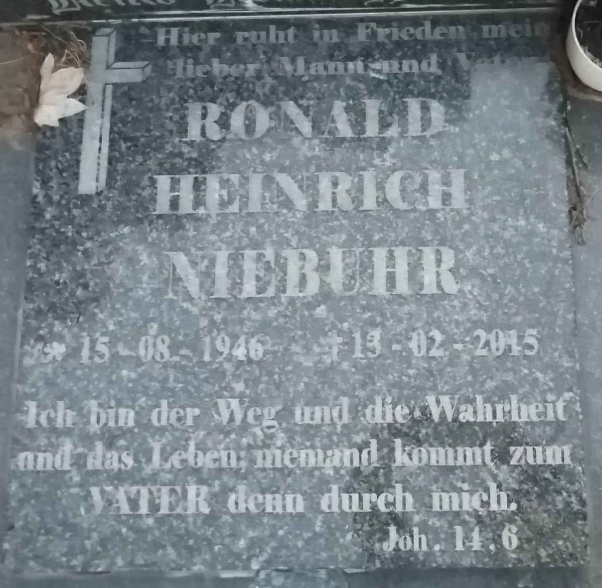 NIEBUHR Ronald Heinrich 1946-2015