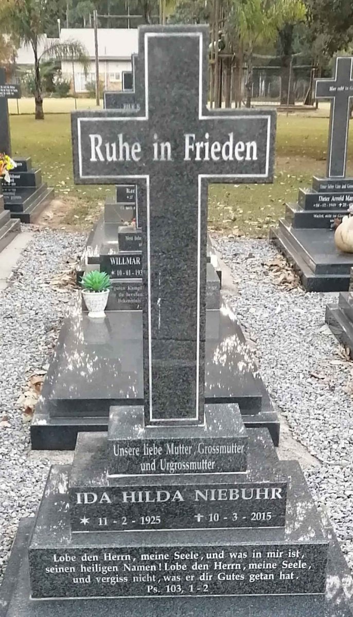 NIEBUHR Ida Hilda 1925-2015