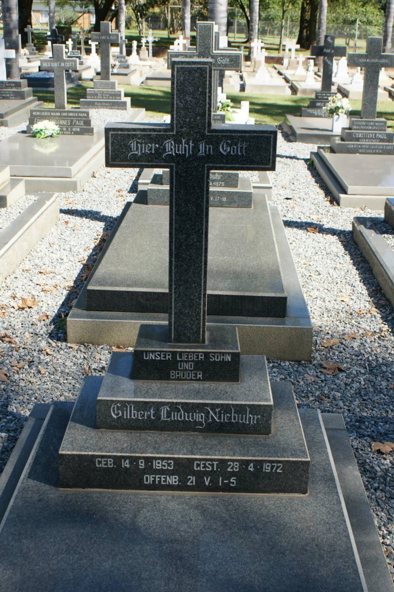 NIEBUHR Gilbert Ludwig 1953-1972