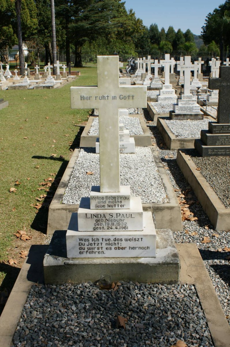 PAUL Linda S. nee NIEBUHR 1932-1961
