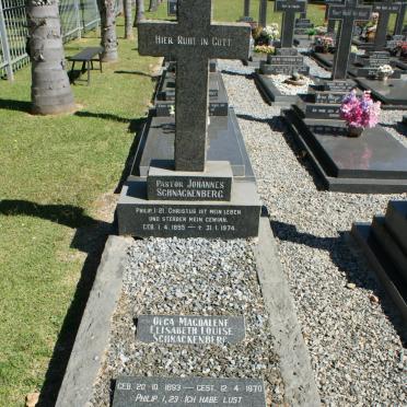 SCHNACKENBERG Johannes 1895-1974 &amp; Olga Magdalena Elisabeth Louise 1893-1970