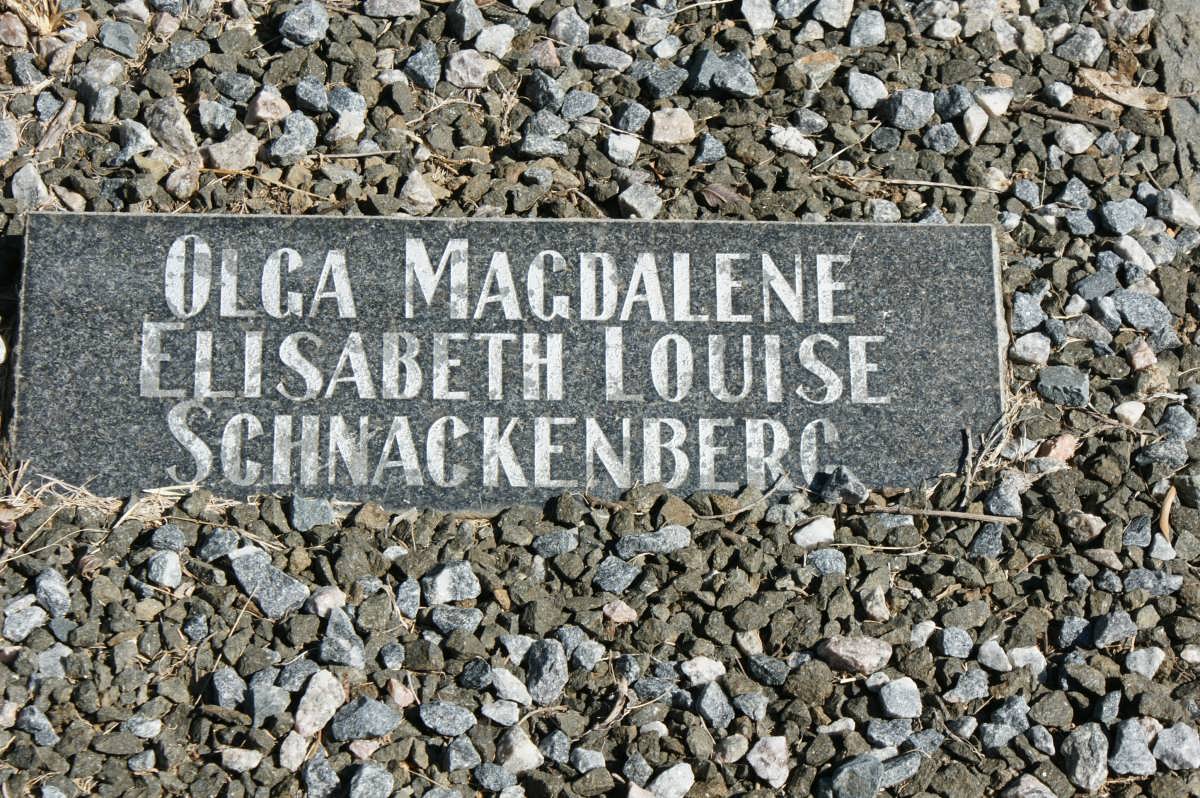 SCHNACKENBERG Olga Magdalena Elisabeth Louise 1893-1970