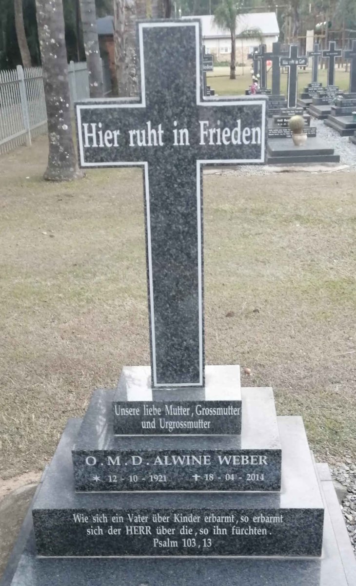 WEBER O.M.D. Alwine 1921-2014