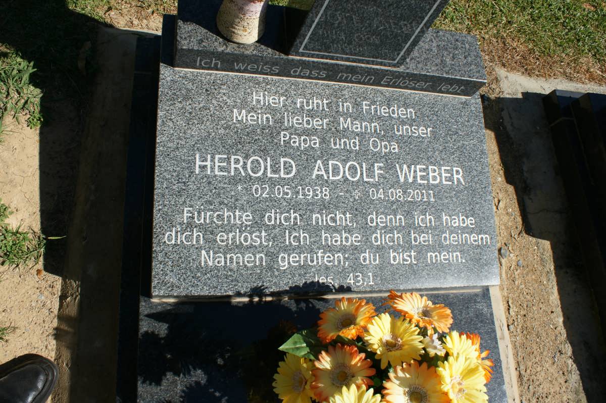 WEBER Herold Adolf 1938-2011