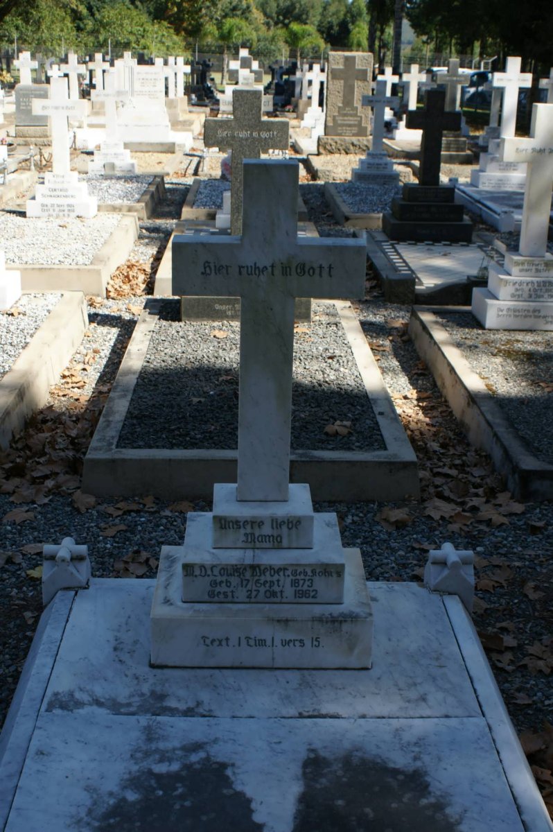 WEBER M.D. Louise nee KOHRS 1873-1962