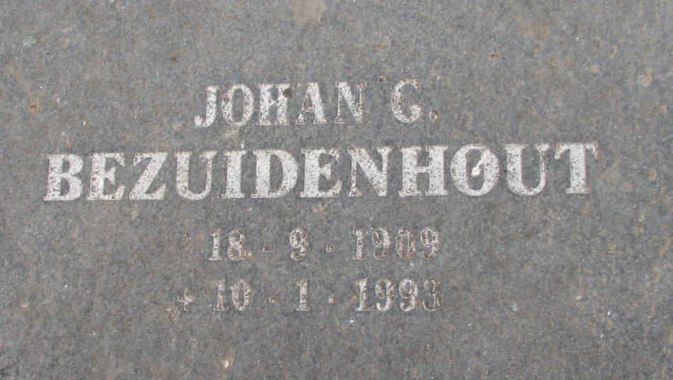 BEZUIDENHOUT Johan G. 1909-1993