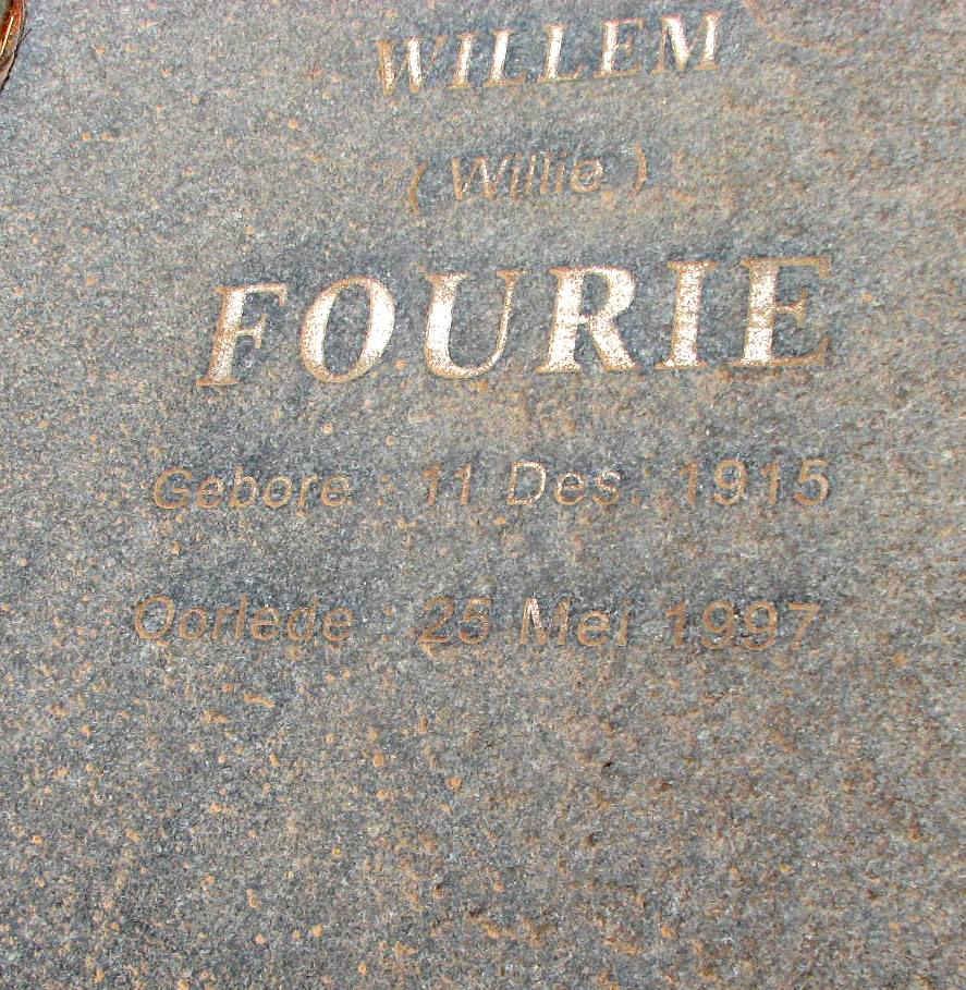 FOURIE Willem 1915-1997