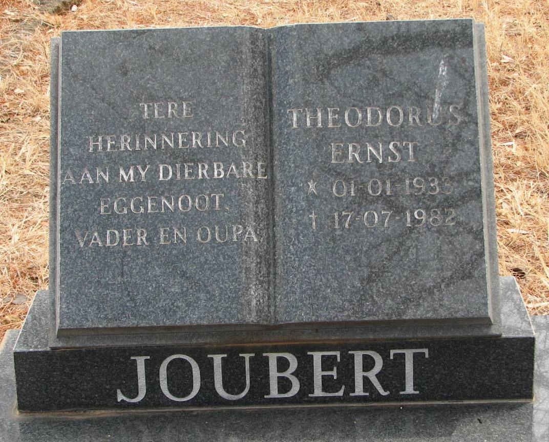 JOUBERT Theodorus Ernst 1933-1982