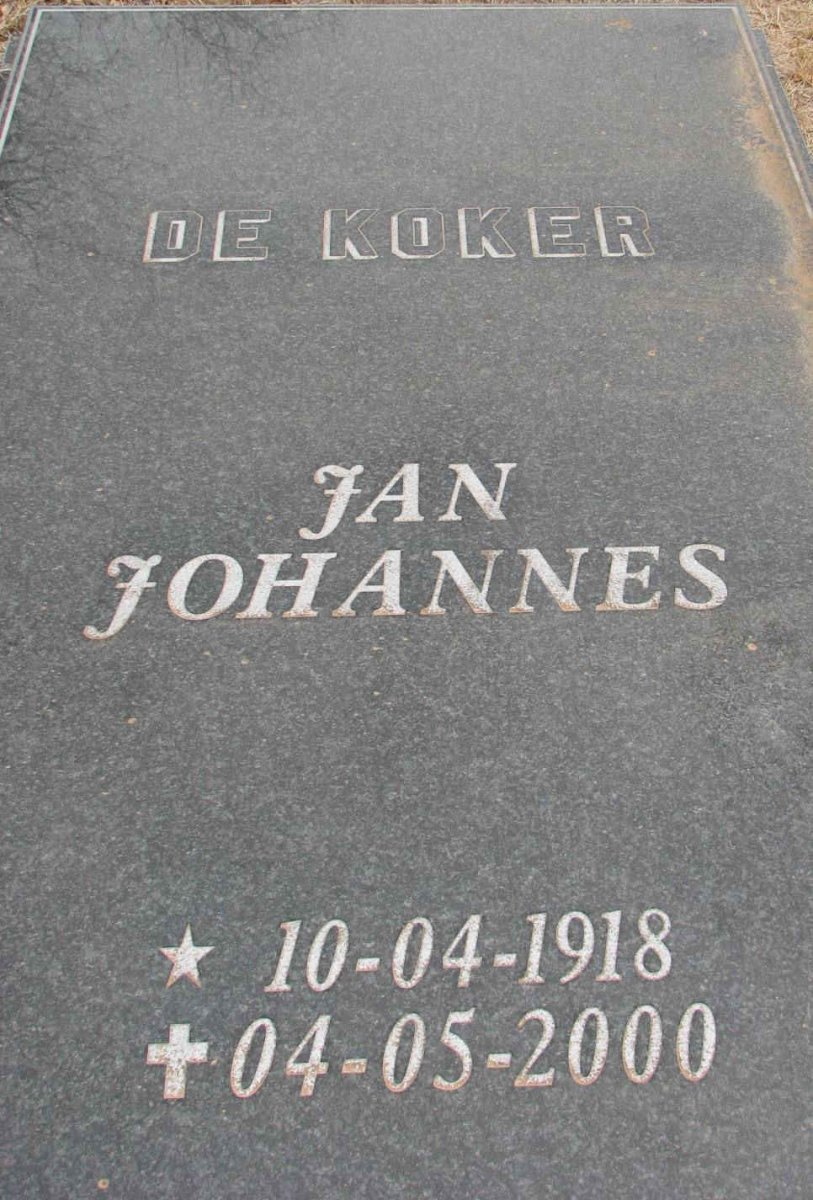 KOKER Jan Johannes, de 1918-2000