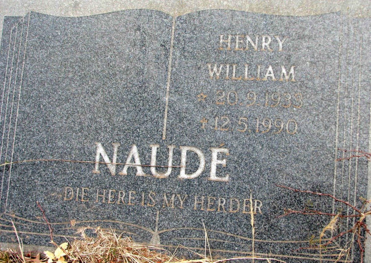 NAUDÉ Henry William 1933-1990
