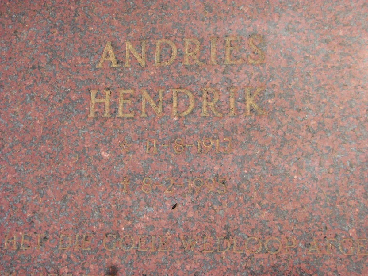 PLESSIS Andries Hendrik, du 1913-1995