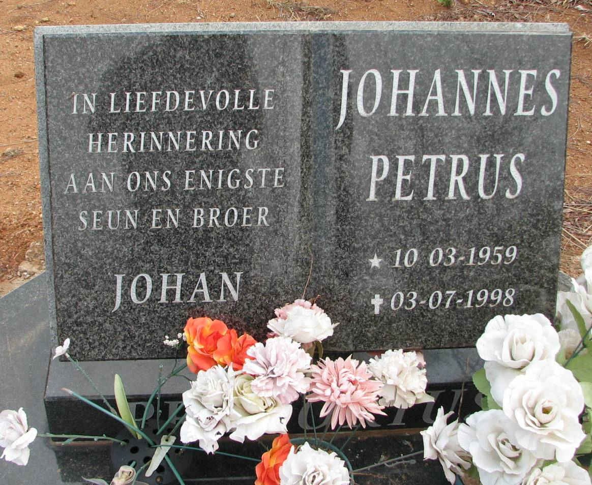PRETORIUS Johannes Petrus 1959-1998