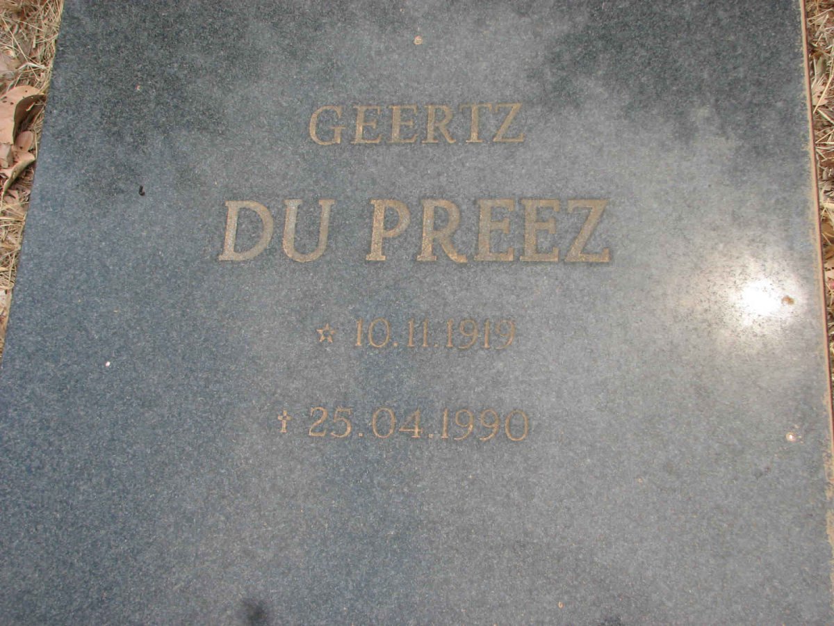 PREEZ Geertz, du 1919-1990