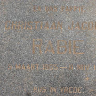 RABIE Christiaan Jacobus 1905-1968