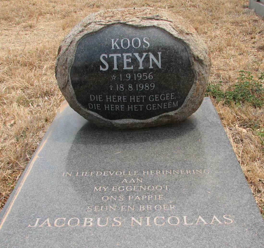 STEYN Jacobus Nicolaas 1956-1989