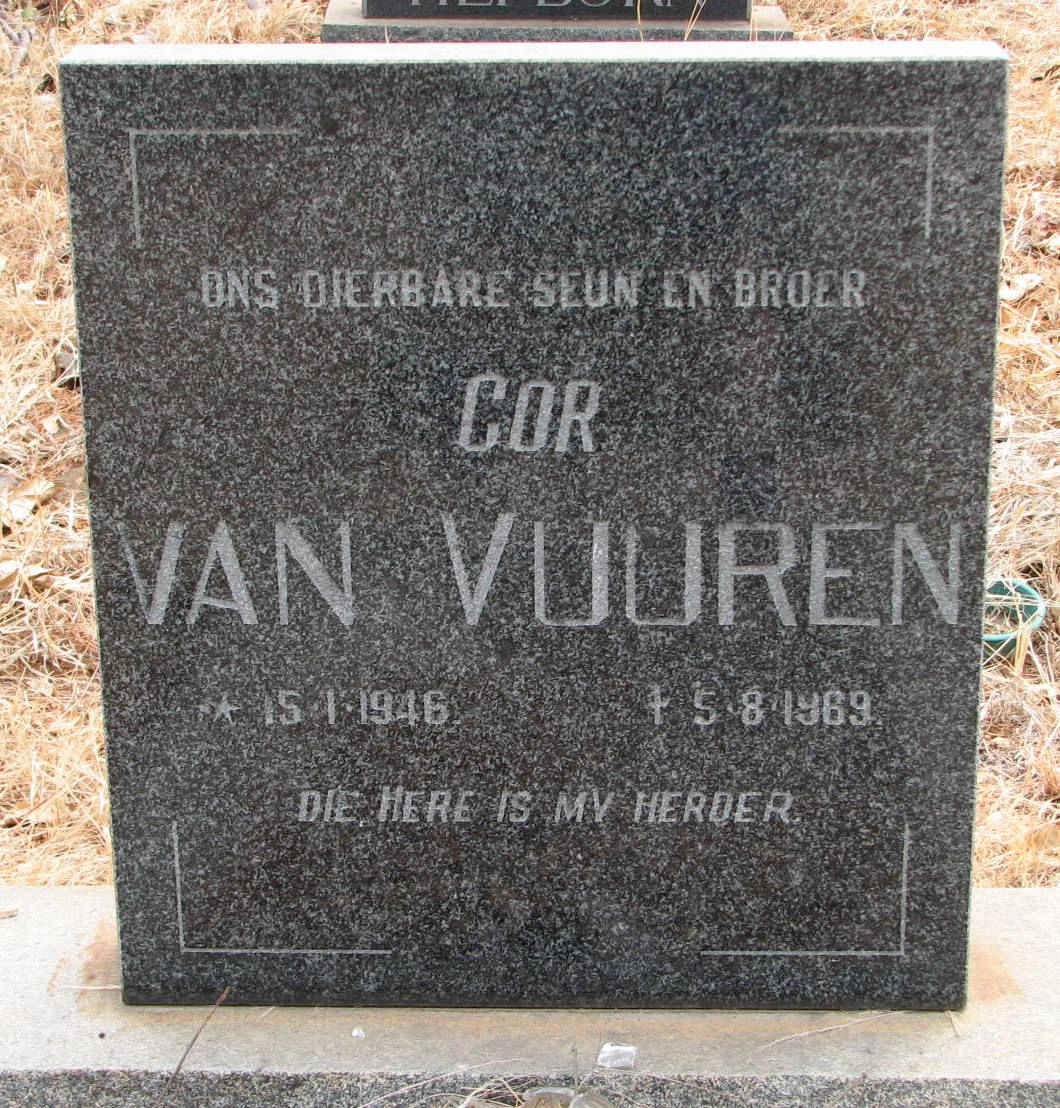 VUUREN Cor, van 1946-1969