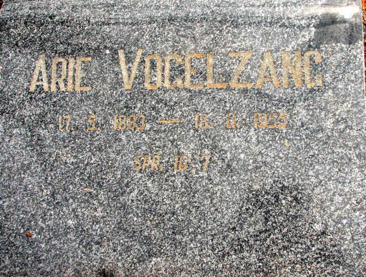 VOGELZANG Arie 1883-1955
