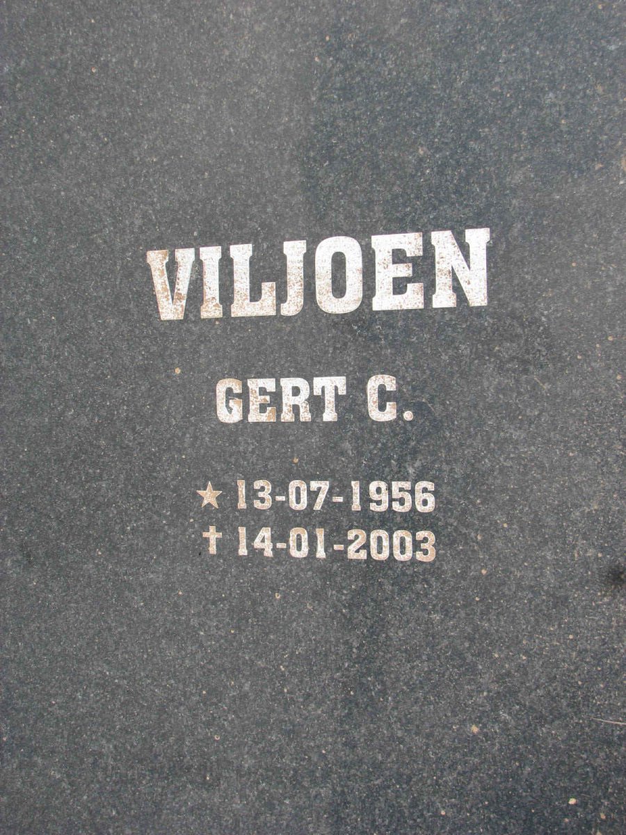 VILJOEN Gert C. 1956-2003