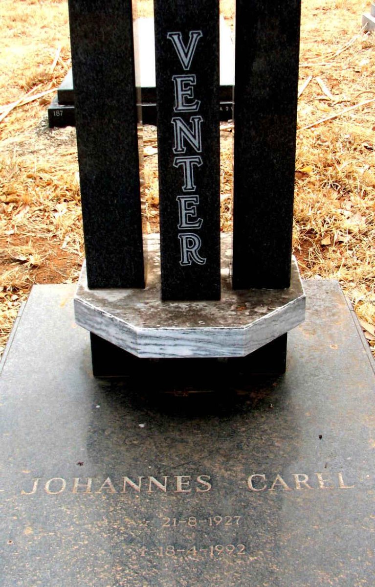 VENTER Johannes Carel 1927-1992