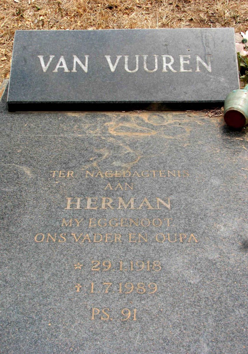 VUUREN Herman, van 1918-1989