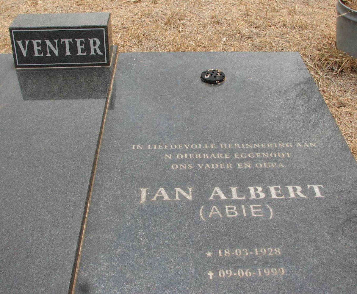 VENTER Jan Albert 1928-1999