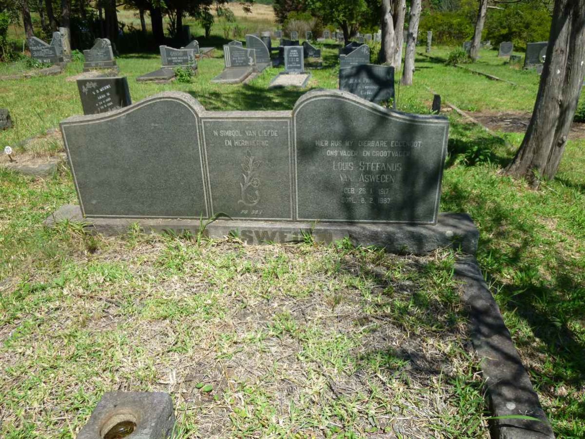 ASWEGEN Louis Stefanus, van 1917-1967