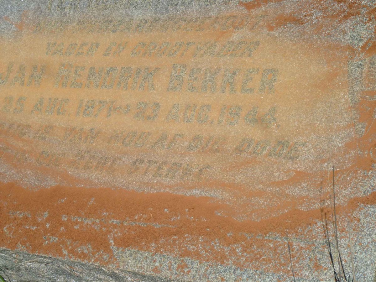 BEKKER Jan Hendrik 1871-1944