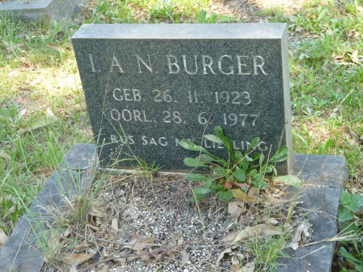 BURGER I.A.N. 1923-1977
