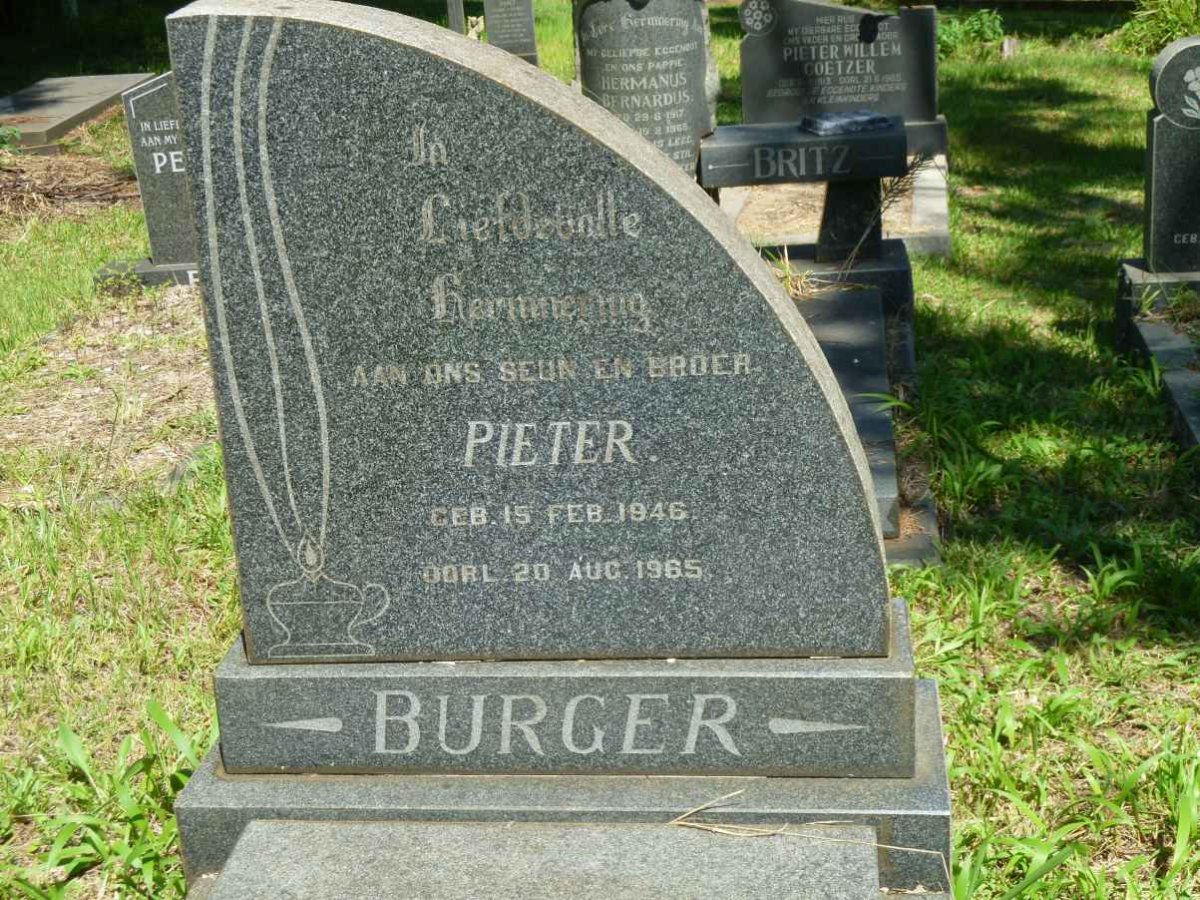 BURGER Pieter 1946-1965