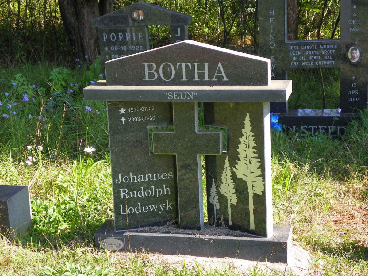 BOTHA Johannes Rudolph Lodewyk 1970-2003