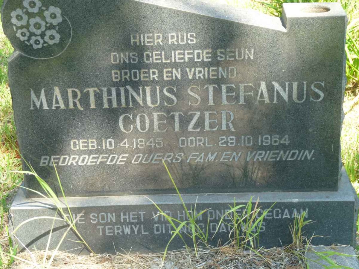 COETZER Marthinus Stefanus 1945-1964