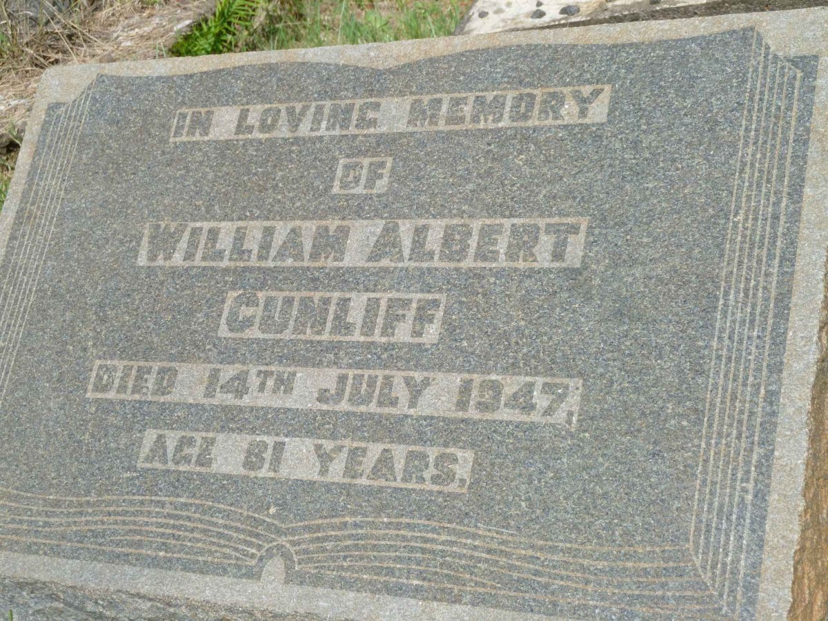 CUNLIFF William Albert -1947