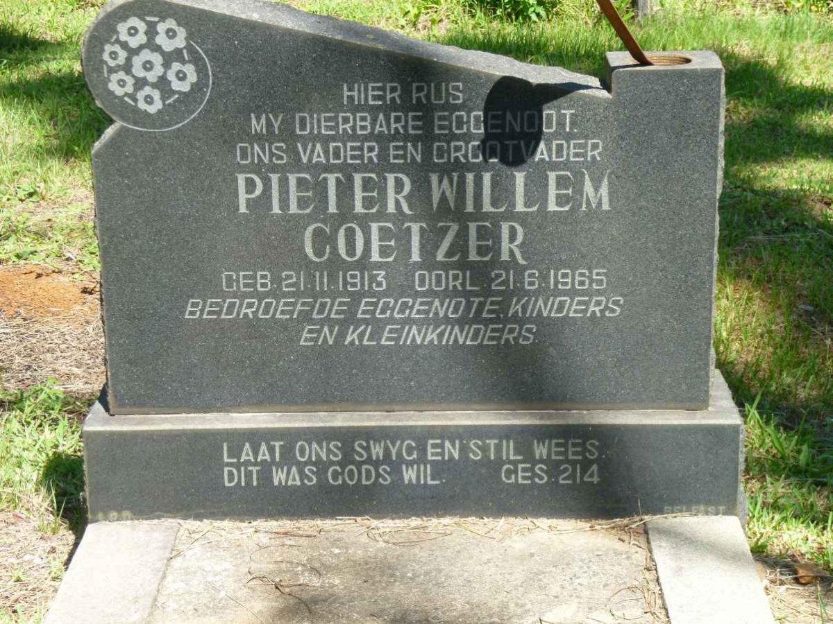 COETZER Pieter Willem 1913-1965
