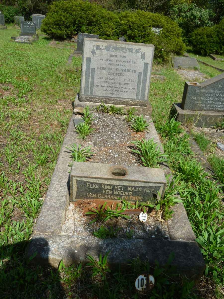 COETZER Hermina Elizabeth nee KOCH 1930-1961