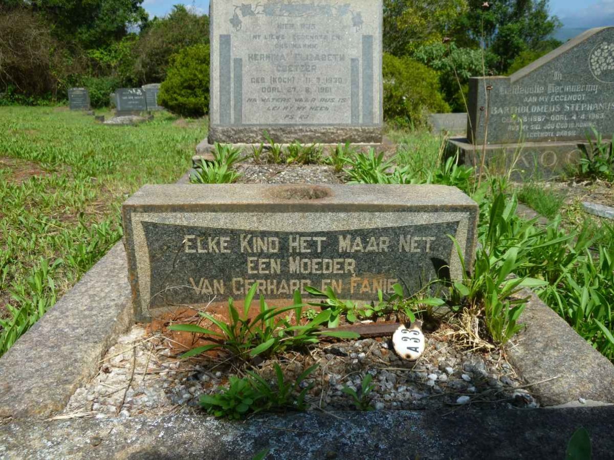 COETZER Hermina Elizabeth nee KOCH 1930-1961