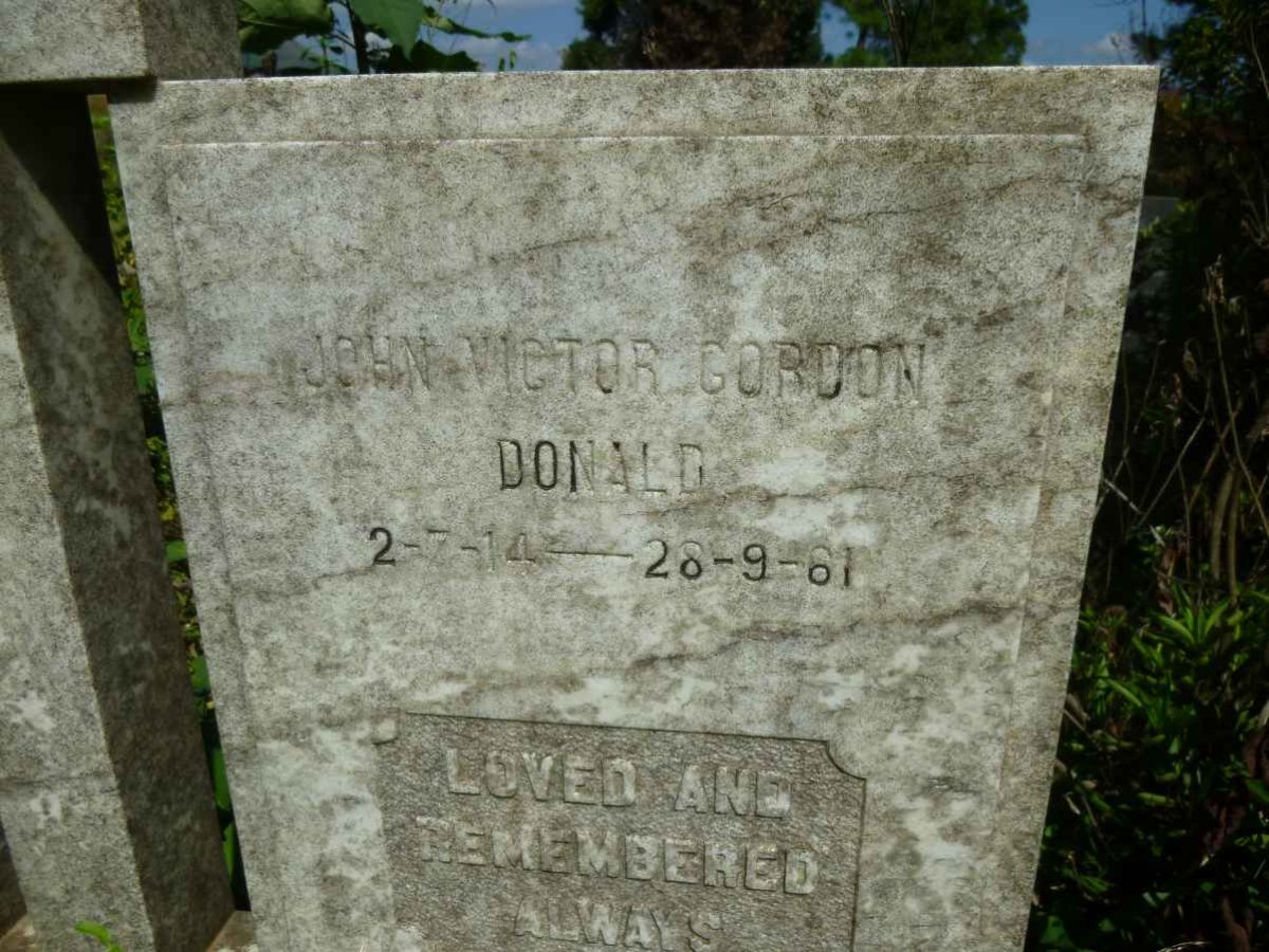 DONALD John Victor Gordon 1914-1961