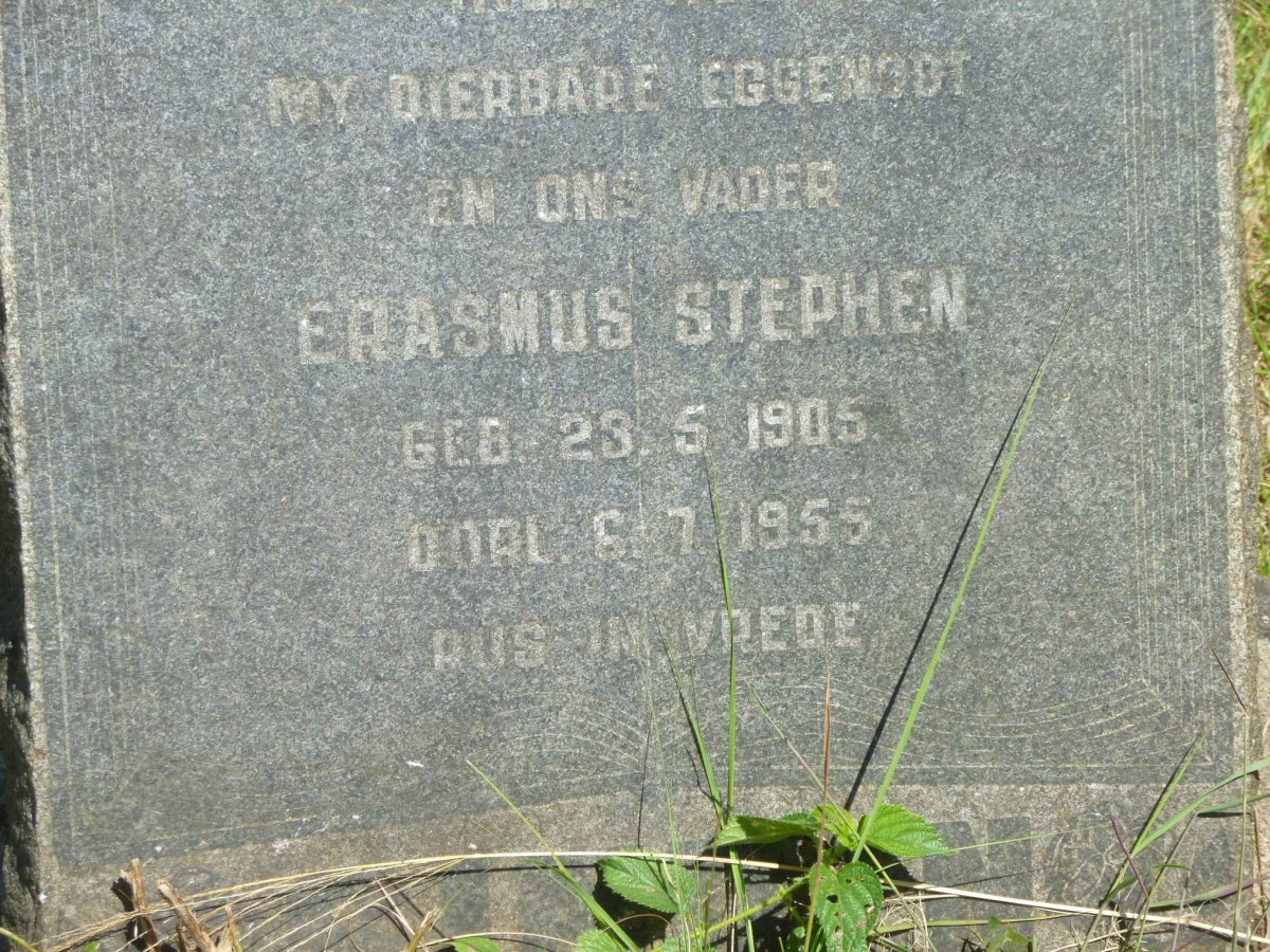 ERASMUS Stephen 1905-1955
