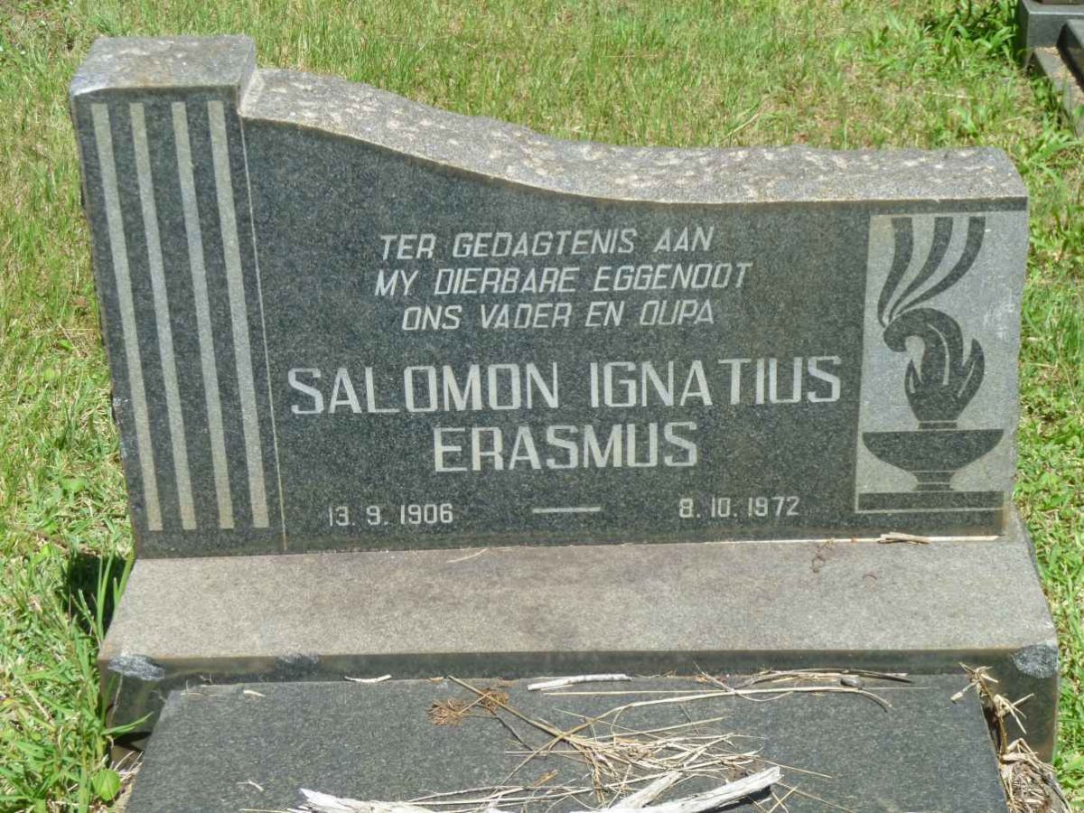 ERASMUS Salomon Ignatius 1906-1972