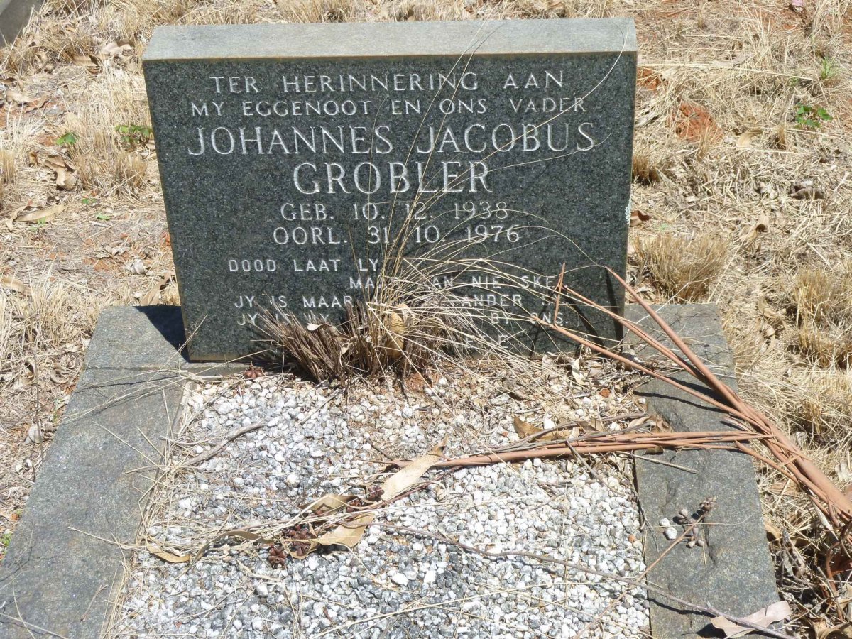 GROBLER Johannes Jacobus 1938-1976