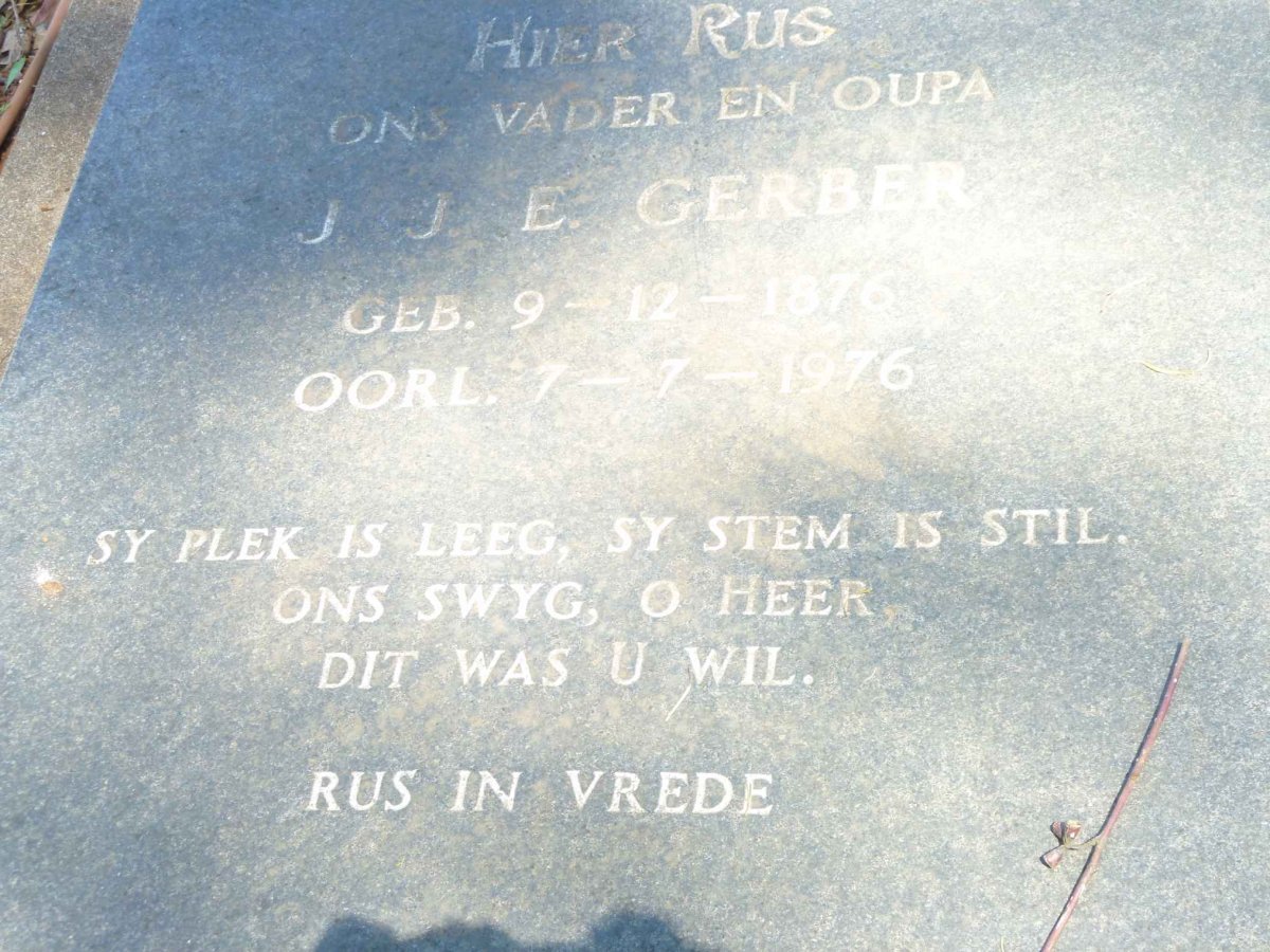 GERBER J.J.E. 1876-1976