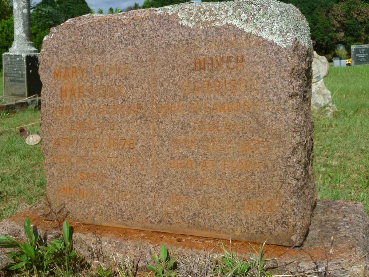 HARRISON Oliver 1877-1958 &amp; Mary Olive 1878-1923