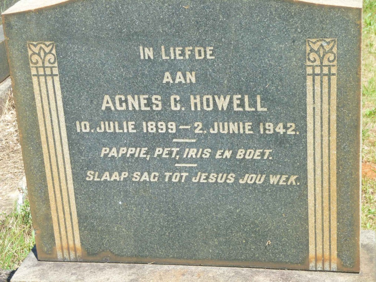 HOWELL Agnes C. 1899-1942