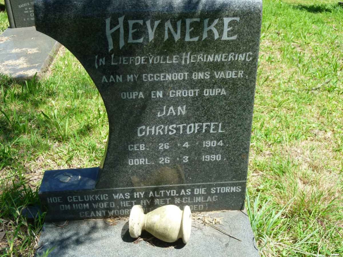 HEYNEKE Jan Christoffel 1904-1990