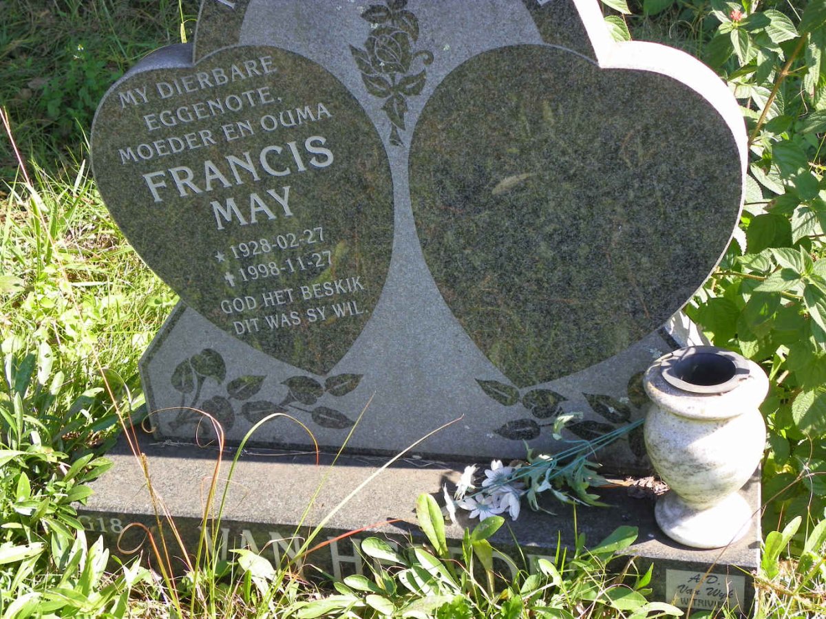 HEERDEN Francis May, van 1928-1998