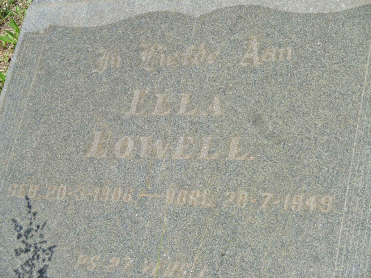 HOWELL Ella 1906-1949
